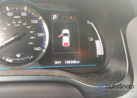 2019 Hyundai Ioniq Hybrid Blue из США, поврежденный, VIN KMHC65LC7KU175237